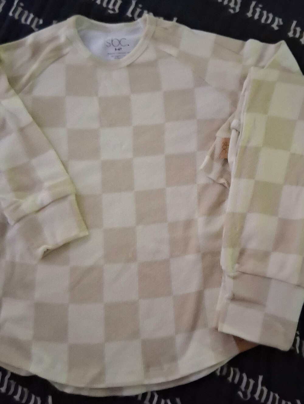 Shore Baby Co Checkered Ribbed Organic Set 3/4t Bnwot , Rebel Bro. Checkered